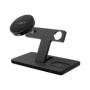 Fixed , MagPowerstation 3-in-1 wireless charging stand with MagSafe mount support , FIXMPOS-BK , Black