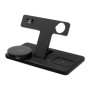 Fixed , MagPowerstation 3-in-1 wireless charging stand with MagSafe mount support , FIXMPOS-BK , Black
