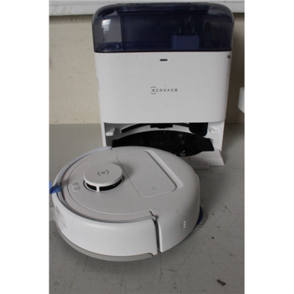 SALE OUT. Ecovacs DEEBOT mini Vacuum cleaner, Robot, Wet&Dry, ZeroTangle Technology, Agile Navigation, White/Blue + Auto-empty station , Ecovacs Robotic Vacuum Cleaner , DEEBOT mini BLUE , Wet&Dry , Li-ion , 3200 mAh , Dust capacity 1.8 L , 8000 P