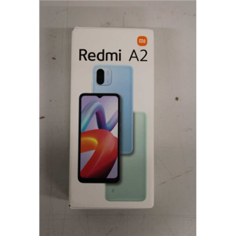 SALE OUT. Xiaomi Redmi A2 Light Green 6.52 IPS LCD 720 x 1600 Mediatek Helio G36 (12 nm) Internal RAM 3 GB 64 GB MicroSDXC Dual SIM Nano-SIM 4G Main camera 8+0.08 MP Secondary camera 5 MP Android 12 5000 mAh DAMAGED PACKAGING