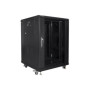 Lanberg , Rack cabinet 19 free-standing 15U/600x600 (flat pack) , FF01-6615-12B , Black