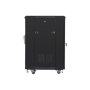 Lanberg , Rack cabinet 19 free-standing 15U/600x600 (flat pack) , FF01-6615-12B , Black