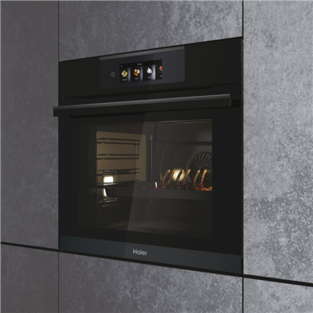 Haier Oven , HWO60SM6T5BH , 70 L , Electric , Hydrolytic/Catalytic , Touch , Steam function , Height 59.5 cm , Width 59.5 cm , Black