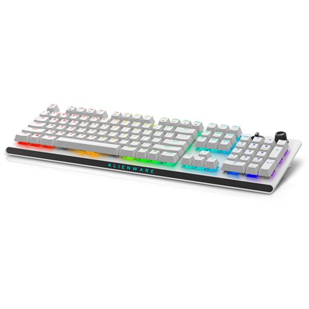 Dell , Alienware Tri-Mode AW920K , Wireless Gaming Keyboard , Wireless , Bluetooth , RGB LED light , Wireless connection , US , CHERRY MX Red , Lunar Light