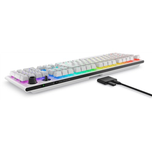 Dell , Alienware Tri-Mode AW920K , Wireless Gaming Keyboard , Wireless , Bluetooth , RGB LED light , Wireless connection , US , CHERRY MX Red , Lunar Light