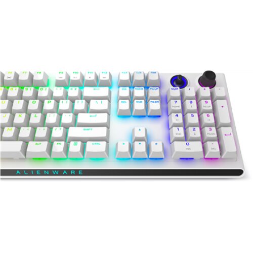 Dell , Alienware Tri-Mode AW920K , Wireless Gaming Keyboard , Wireless , Bluetooth , RGB LED light , Wireless connection , US , CHERRY MX Red , Lunar Light