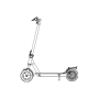 E-Scooter 2XE Sentinel with Turn Signals , 350 W , 25 km/h , Black