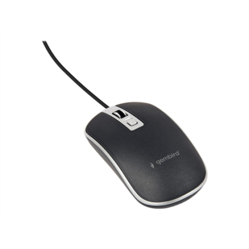 Gembird , Optical USB mouse , MUS-4B-06-BS , Optical mouse , Black/Silver