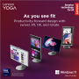 Lenovo Yoga , 27IAH10 , Desktop , AIO , 27 , Inte Core Ultra 7 , 255H , 16 GB , Soldered LPDDR5x , 1000 GB , Intel Arc 140T GPU , English , Windows 11 Home , Warranty 24 month(s)