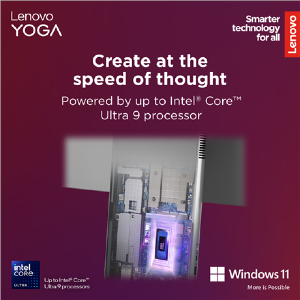Lenovo Yoga , 27IAH10 , Desktop , AIO , 27 , Inte Core Ultra 7 , 255H , 16 GB , Soldered LPDDR5x , 1000 GB , Intel Arc 140T GPU , English , Windows 11 Home , Warranty 24 month(s)