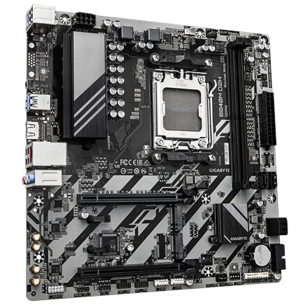 Gigabyte B840M D2H , Processor family AMD , Processor socket AM5 , DDR5 , Supported hard disk drive interfaces SATA, M.2 , Number of SATA connectors 4