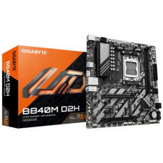 Gigabyte B840M D2H , Processor family AMD , Processor socket AM5 , DDR5 , Supported hard disk drive interfaces SATA, M.2 , Number of SATA connectors 4 Gigabyte B840M D2H , Processor family AMD , Processor socket AM5 , DDR5 , Supported hard disk drive interfaces SATA, M.2 , Number of SATA connectors 4