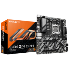 Gigabyte B840M D2H , Processor family AMD , Processor socket AM5 , DDR5 , Supported hard disk drive interfaces SATA, M.2 , Number of SATA connectors 4