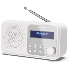 Sharp DR-P420(WH) Tokyo Portable Digital Radio, FM/DAB/DAB+, Bluetooth 5.0, USB or Battery Powered, Snowy White , Sharp , Tokyo Portable Digital Radio , DR-P420(WH) , White , USB port , Bluetooth , FM radio , Headphone out