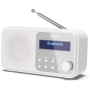 Sharp DR-P420(WH) Tokyo Portable Digital Radio, FM/DAB/DAB+, Bluetooth 5.0, USB or Battery Powered, Snowy White , Sharp , Tokyo Portable Digital Radio , DR-P420(WH) , White , USB port , Bluetooth , FM radio , Headphone out