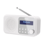 Sharp DR-P420(WH) Tokyo Portable Digital Radio, FM/DAB/DAB+, Bluetooth 5.0, USB or Battery Powered, Snowy White , Sharp , Tokyo Portable Digital Radio , DR-P420(WH) , White , USB port , Bluetooth , FM radio , Headphone out