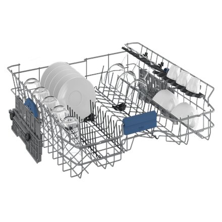 BEKO Dishwasher , DEN48530X , Freestanding , Width 60 cm , Number of place settings 15 , Number of programs 8 , Energy efficiency class D , Stainless steel