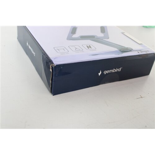 SALE OUT. Gembird NBS-D1-03 foldable notebook riser stand, silver, DAMAGED PACKAGING , Gembird , DAMAGED PACKAGING