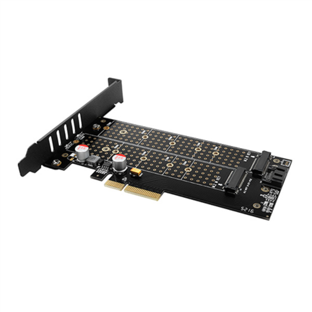 AXAGON PCIe NVMe with SATA M.2 adapter , PCEM2-DC