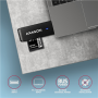 AXAGON Slim super-speed USB 3.2 Gen 1 card reader with a direct USB-A connector , CRE-S2N