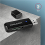 AXAGON Slim super-speed USB 3.2 Gen 1 card reader with a direct USB-A connector , CRE-S2N