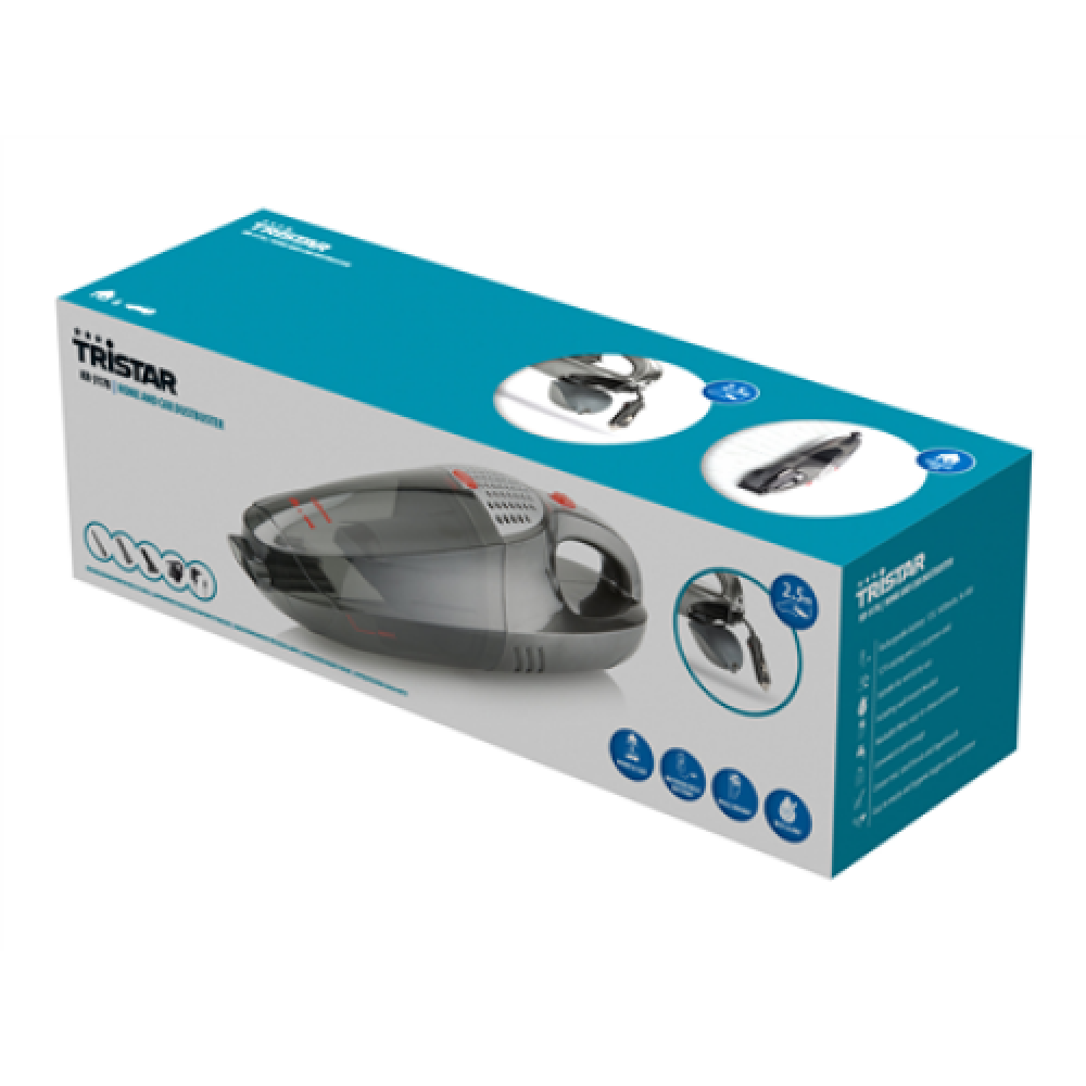 Tristar , Vacuum cleaner , KR-3178 , Cordless operating , Handheld , - W , 12 V , Operating time (max) 15 min , Grey , Warranty 24 month(s)