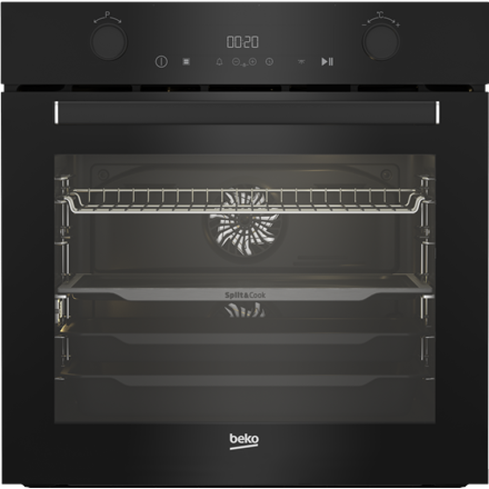 BEKO Oven , BBVM17400B , 72 L , Electric , Hydrolytic , Electronic , Steam function , Height 59.5 cm , Width 59.4 cm , Black