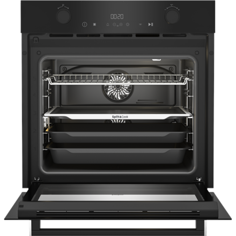BEKO Oven , BBVM17400B , 72 L , Electric , Hydrolytic , Electronic , Steam function , Height 59.5 cm , Width 59.4 cm , Black