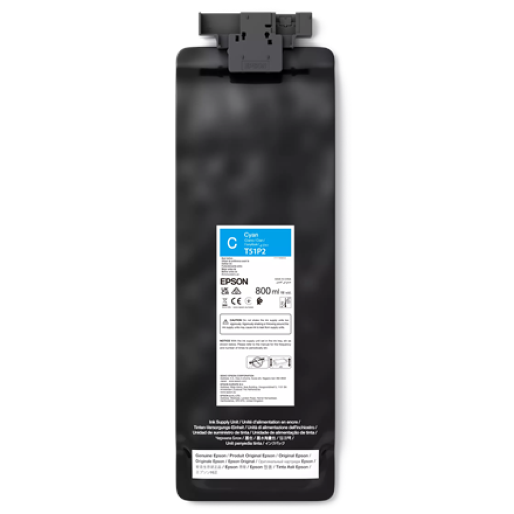 Epson UltraChrome GS3 T51P200 (800ML) , Ink pack , Cyan