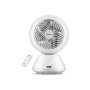 Midea Fan , MDF24JRW TurboForce , Table Fan , White , Number of speeds 5 , Oscillation , Remote control