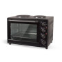 ORAVA Electric oven with two hot plates Elektra X1 34 L, Electric, Mechanical, Black