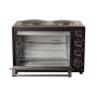 ORAVA Electric oven with two hot plates Elektra X1 34 L, Electric, Mechanical, Black