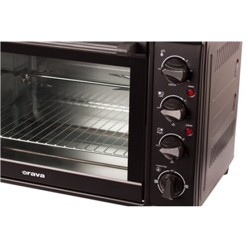 ORAVA Electric oven with two hot plates Elektra X1 34 L, Electric, Mechanical, Black