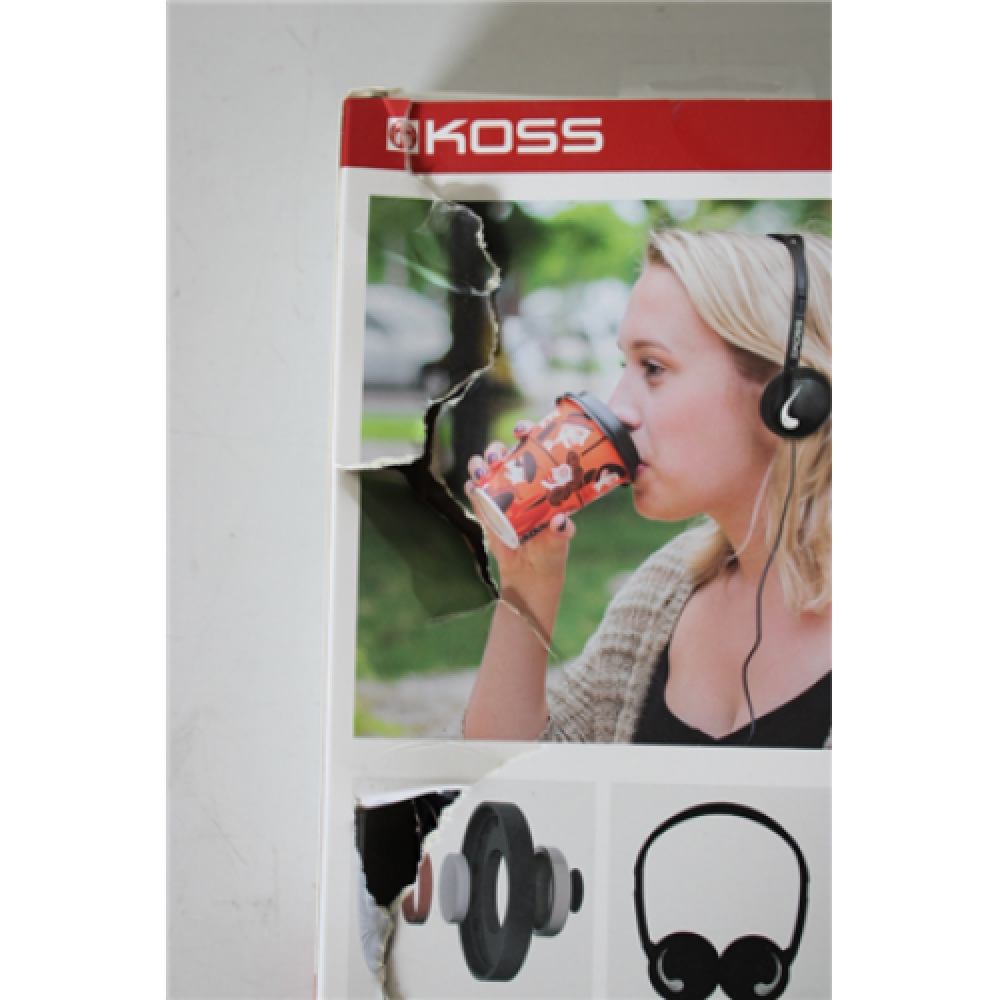 SALE OUT. Koss KPH25 Headphones, On-Ear, Wired, Black, , Koss Headphones , KPH25k , Wired , On-Ear , DAMAGED PACKAGING , Black
