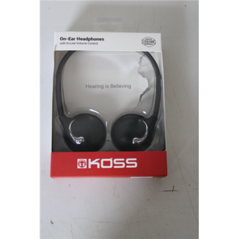SALE OUT. Koss KPH25 Headphones, On-Ear, Wired, Black, , Koss Headphones , KPH25k , Wired , On-Ear , DAMAGED PACKAGING , Black