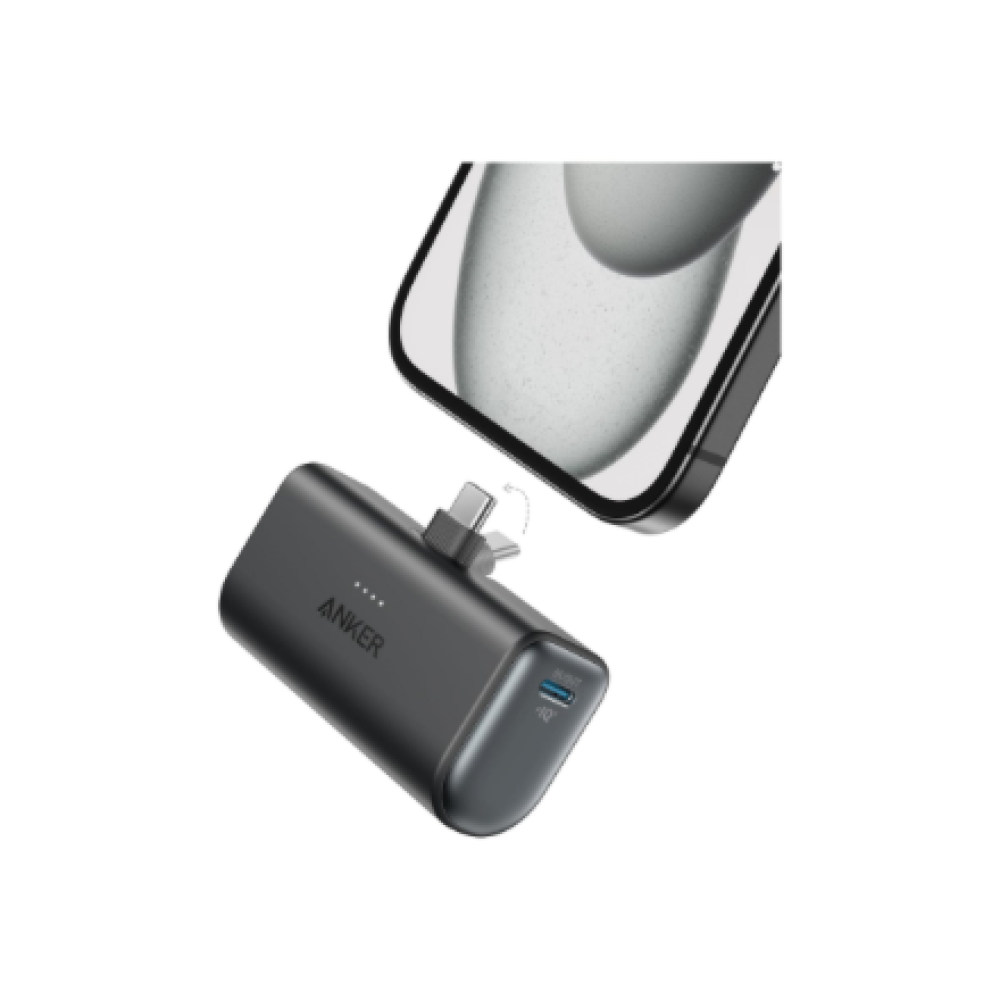 A1653H11 Anker Nano Power Bank Built-In with USB-C Connector , A1653H11 , 5000 mAh , Black