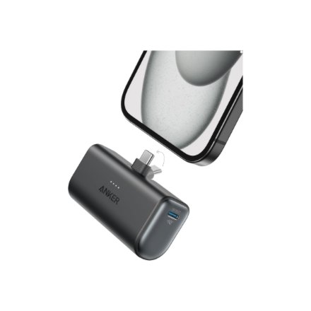 Anker Nano Power Bank Built-In with USB-C Connector , A1653H11 , 5000 mAh , Black