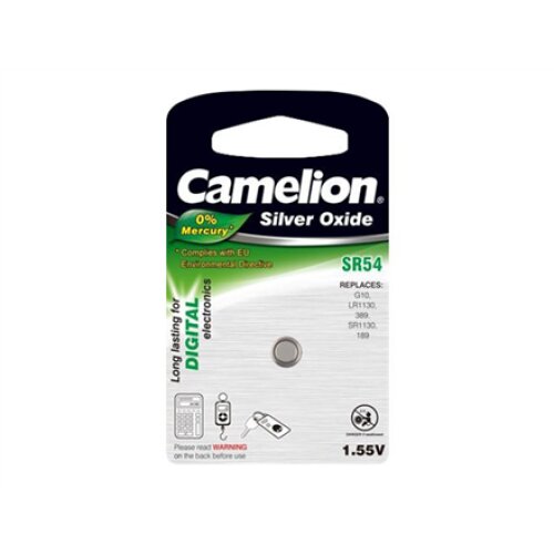 Camelion , SR54/G10/389 , Silver Oxide Cells , 1 pc(s)