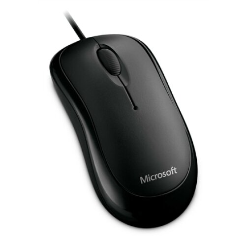 Microsoft 4YH-00007 Basic Optical Mouse for Business 1.83 m, Black, USB