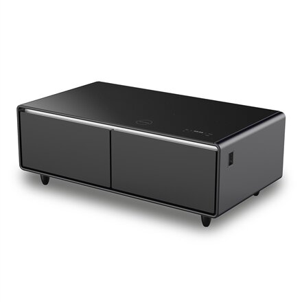 Caso , Lounge-Table with cooling compartments, sound bar and charging option , Sound and Cool , Energy efficiency class F , Free standing , Black