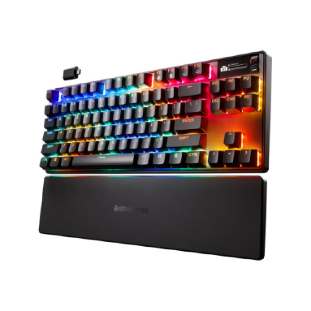 SteelSeries , Gaming Keyboard , Apex Pro TKL Gen 3 , US Layout , Bluetooth , Black , 2.4 GHz / Bluetooth/ Wired , OmniPoint 3.0 Adjustable HyperMagnetic Switches , Wireless connection
