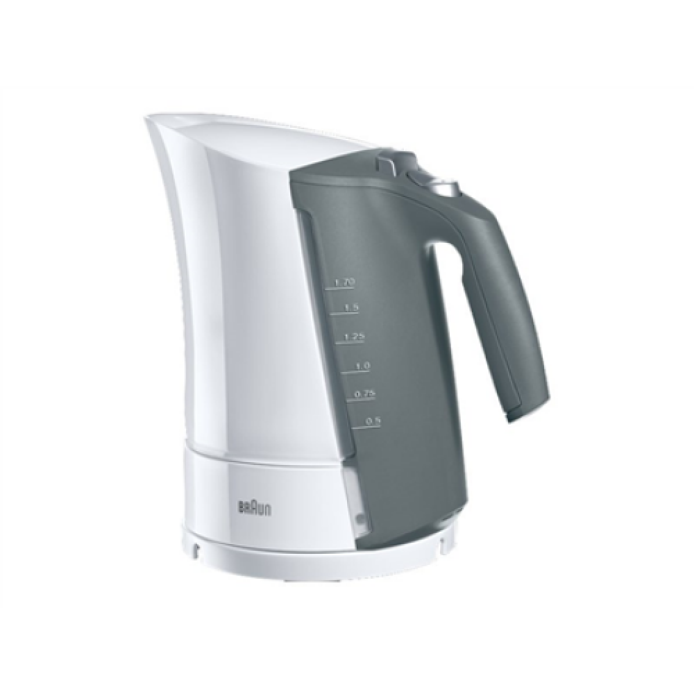Braun , Kettle , WK500 MultiQuick 5 , Standard , 3000 W , 1.7 L , Plastic , 360° rotational base , White/Grey