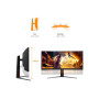 AOC , CU34G4CA , 34 , Fast VA , WQHD , 21:9 , 180 Hz , 1 ms , 3440 x 1440 pixels , 450 cd/m² , HDMI ports quantity 2 , Black