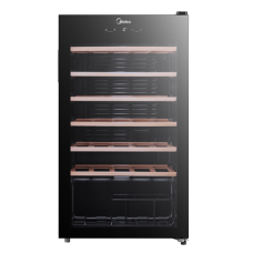Midea Wine Cooler , MDRW150FGG22W , Energy efficiency class Class G , Free standing , Bottles capacity 34 , Black