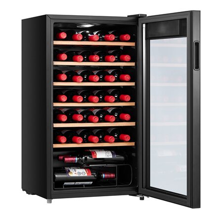 Midea Wine Cooler , MDRW150FGG22W , Energy efficiency class Class G , Free standing , Bottles capacity 34 , Black