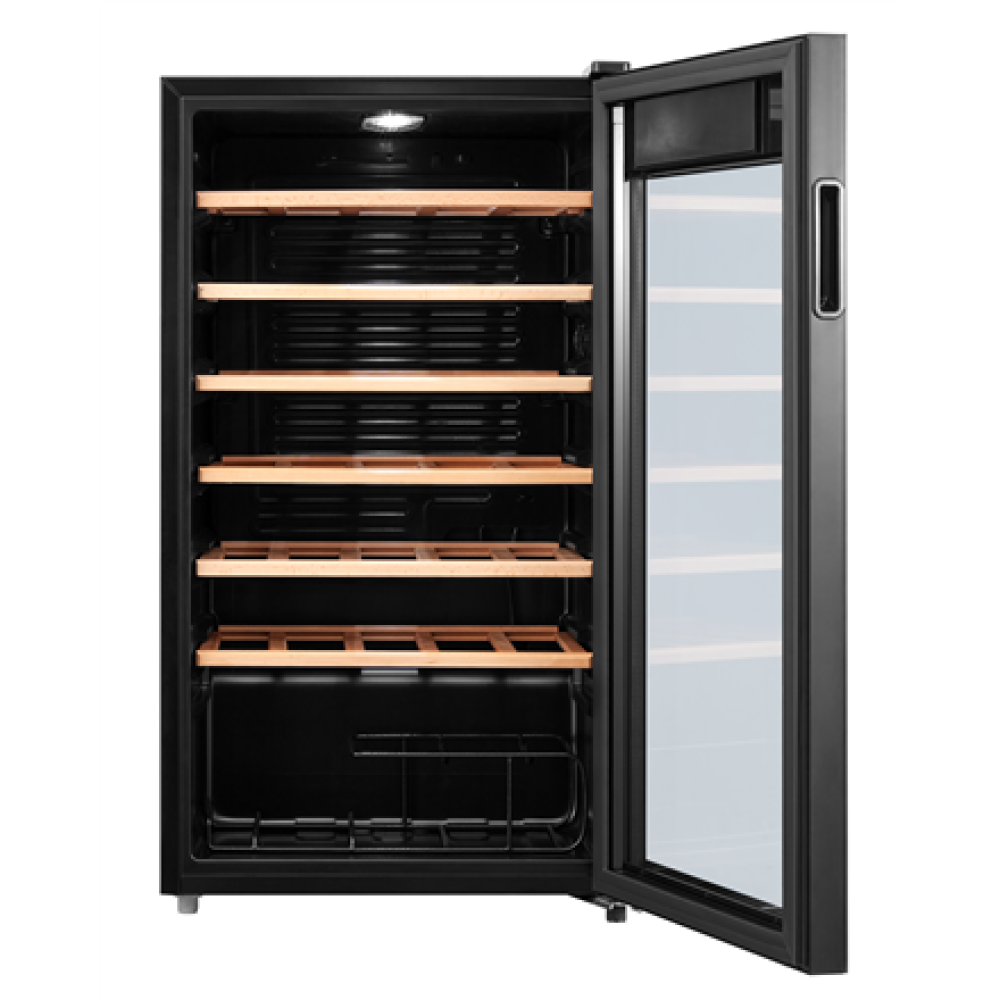 Midea Wine Cooler , MDRW150FGG22W , Energy efficiency class Class G , Free standing , Bottles capacity 34 , Black