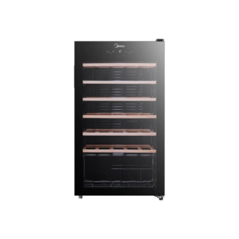 Midea Wine Cooler , MDRW150FGG22W , Energy efficiency class Class G , Free standing , Bottles capacity 34 , Black