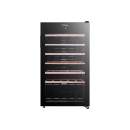 Midea Wine Cooler , MDRW150FGG22W , Energy efficiency class Class G , Free standing , Bottles capacity 34 , Black