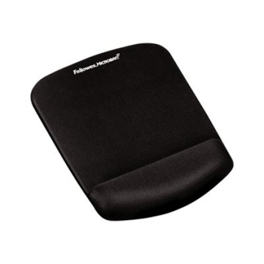 Fellowes , Mouse pad with wrist support PlushTouch , Mouse pad with wrist pillow , 238 x 184 x 25.4 mm , Black