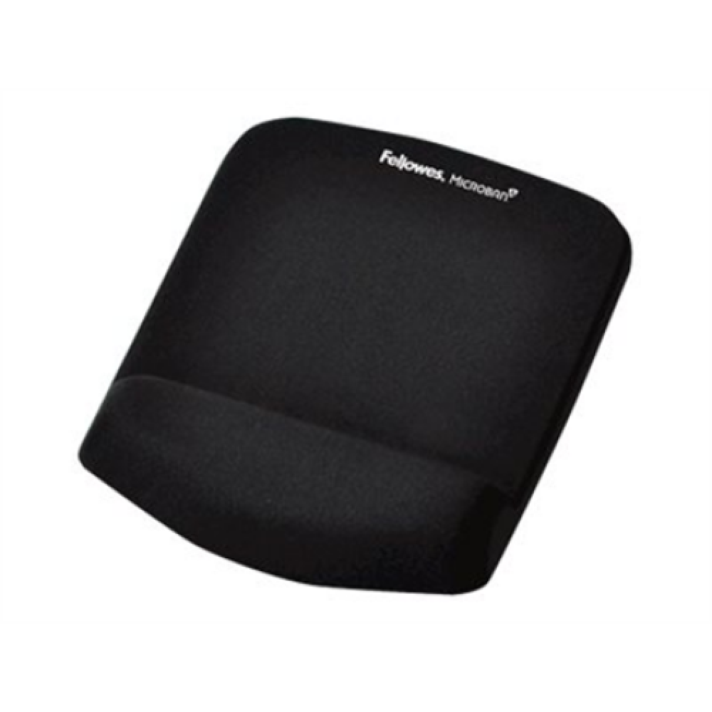 Fellowes , Mouse pad with wrist support PlushTouch , Mouse pad with wrist pillow , 238 x 184 x 25.4 mm , Black
